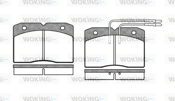 Woking P3113.04 - Komplet Pločica, disk-kočnica www.molydon.hr