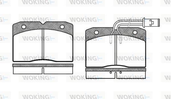 Woking P3113.12 - Komplet Pločica, disk-kočnica www.molydon.hr