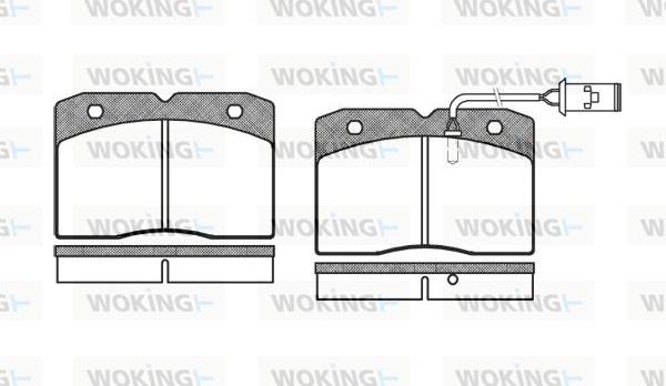 Woking P3113.22 - Komplet Pločica, disk-kočnica www.molydon.hr