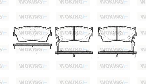 Woking P3893.02 - Komplet Pločica, disk-kočnica www.molydon.hr