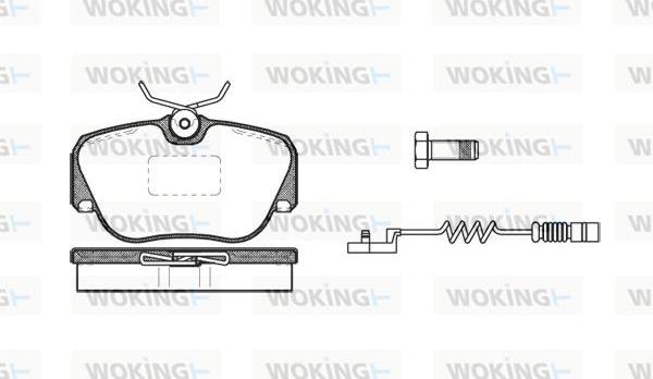 Woking P3843.02 - Komplet Pločica, disk-kočnica www.molydon.hr