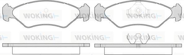 Woking P3853.15 - Komplet Pločica, disk-kočnica www.molydon.hr