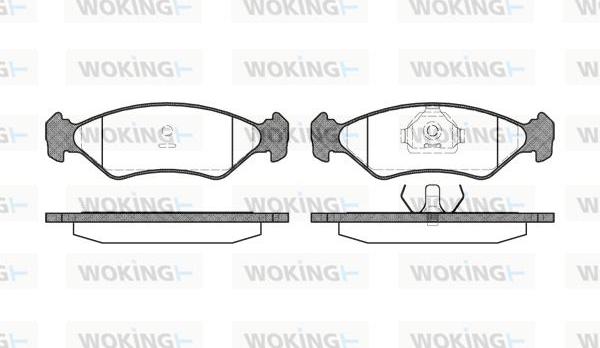 Woking P3853.10 - Komplet Pločica, disk-kočnica www.molydon.hr