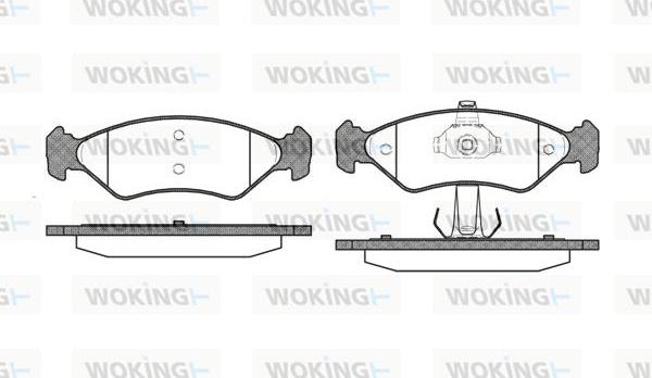 Woking P3853.30 - Komplet Pločica, disk-kočnica www.molydon.hr