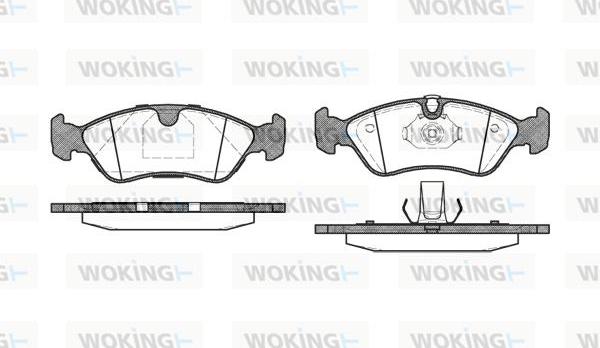 Woking P3863.50 - Komplet Pločica, disk-kočnica www.molydon.hr