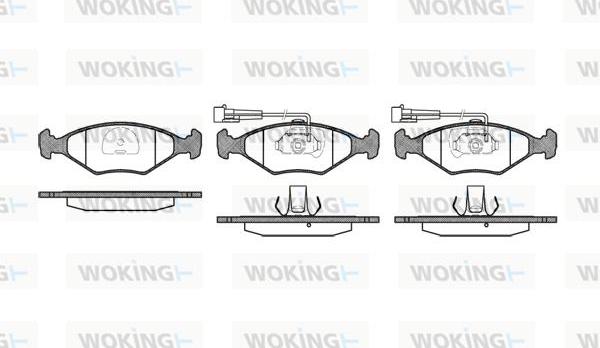 Woking P3813.42 - Komplet Pločica, disk-kočnica www.molydon.hr