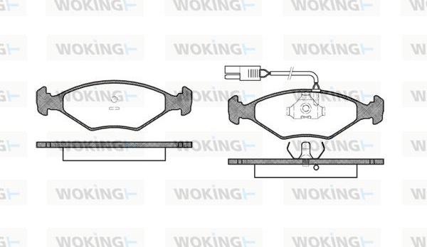 Woking P3813.02 - Komplet Pločica, disk-kočnica www.molydon.hr