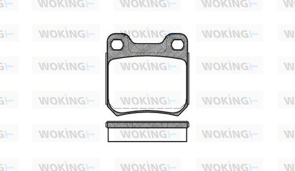 Woking P3393.60 - Komplet Pločica, disk-kočnica www.molydon.hr