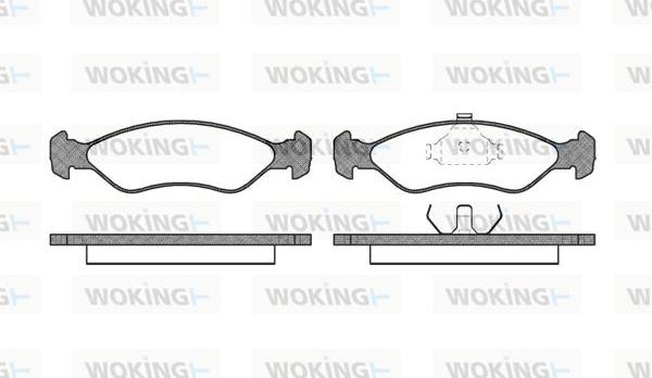 Woking P3303.00 - Komplet Pločica, disk-kočnica www.molydon.hr