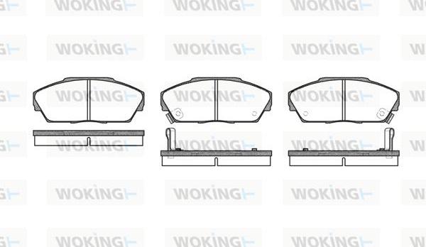 Woking P3373.02 - Komplet Pločica, disk-kočnica www.molydon.hr