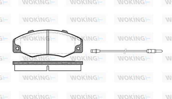 Woking P3203.02 - Komplet Pločica, disk-kočnica www.molydon.hr