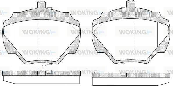 Woking P3223.10 - Komplet Pločica, disk-kočnica www.molydon.hr