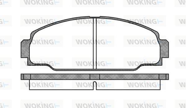 Woking P3743.00 - Komplet Pločica, disk-kočnica www.molydon.hr