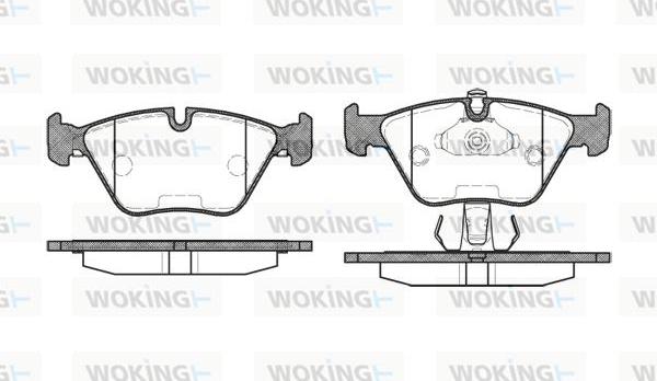 Woking P3703.25 - Komplet Pločica, disk-kočnica www.molydon.hr