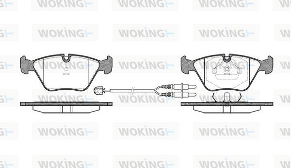 Woking P3703.22 - Komplet Pločica, disk-kočnica www.molydon.hr