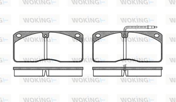 Woking P3783.40 - Komplet Pločica, disk-kočnica www.molydon.hr