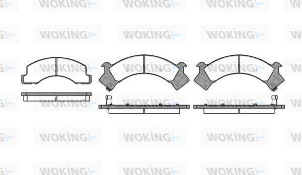 Woking P2943.00 - Komplet Pločica, disk-kočnica www.molydon.hr