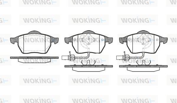 Woking P2903.22 - Komplet Pločica, disk-kočnica www.molydon.hr