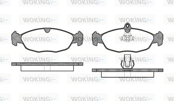 Woking P2933.30 - Komplet Pločica, disk-kočnica www.molydon.hr