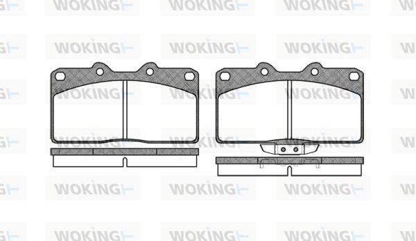 Woking P2553.02 - Komplet Pločica, disk-kočnica www.molydon.hr