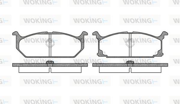 Woking P2583.00 - Komplet Pločica, disk-kočnica www.molydon.hr