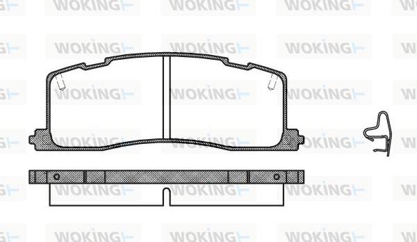 Woking P2673.00 - Komplet Pločica, disk-kočnica www.molydon.hr