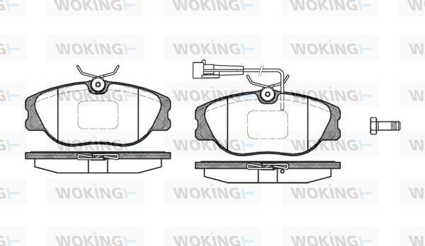 Woking P2053.12 - Komplet Pločica, disk-kočnica www.molydon.hr