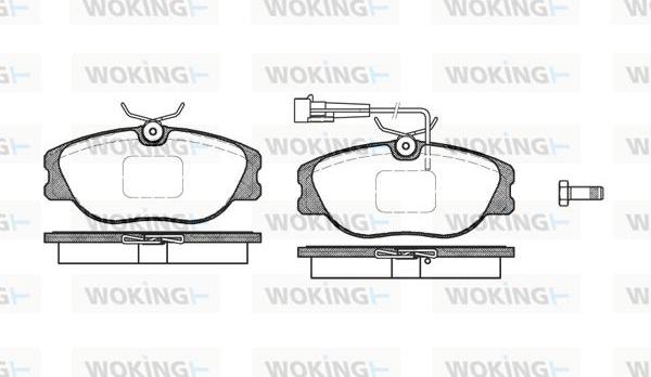 Woking P2053.31 - Komplet Pločica, disk-kočnica www.molydon.hr