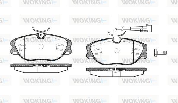 Woking P2053.72 - Komplet Pločica, disk-kočnica www.molydon.hr