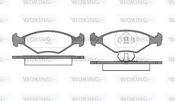 Woking P2013.00 - Komplet Pločica, disk-kočnica www.molydon.hr