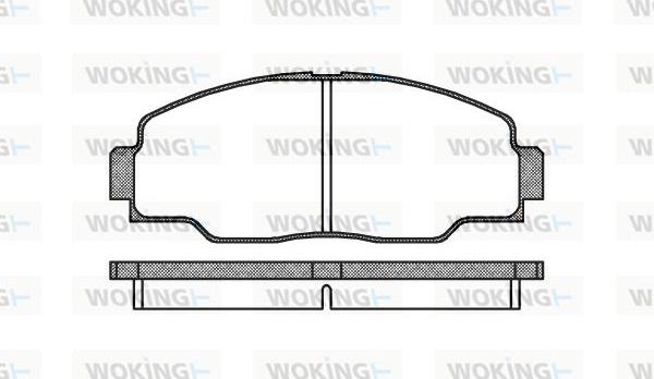 Woking P2083.00 - Komplet Pločica, disk-kočnica www.molydon.hr