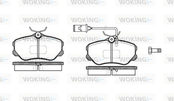 Woking P2033.12 - Komplet Pločica, disk-kočnica www.molydon.hr