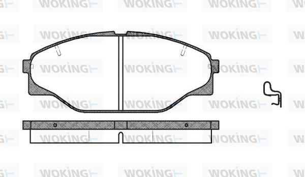 Woking P2143.04 - Komplet Pločica, disk-kočnica www.molydon.hr