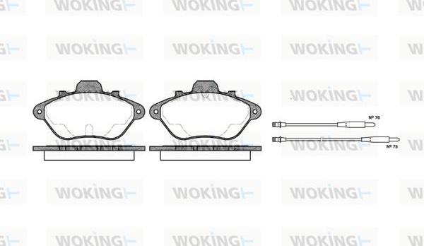 Woking P2103.04 - Komplet Pločica, disk-kočnica www.molydon.hr