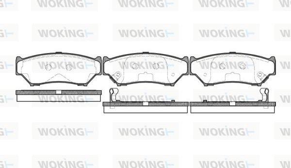 Woking P2893.12 - Komplet Pločica, disk-kočnica www.molydon.hr