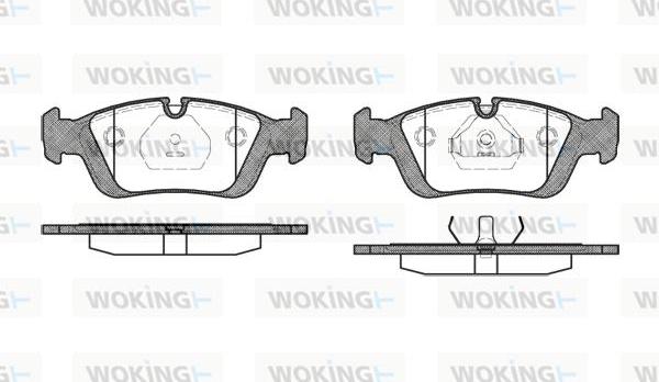 Woking P2843.00 - Komplet Pločica, disk-kočnica www.molydon.hr