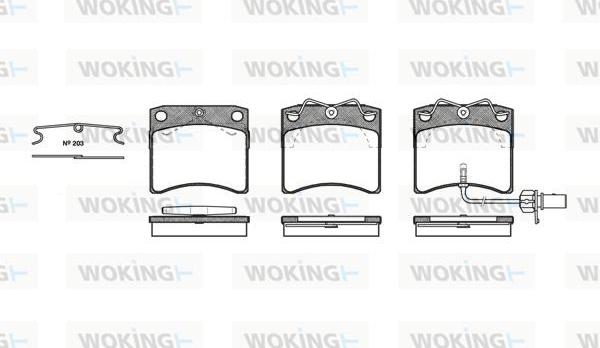 Woking P2853.11 - Komplet Pločica, disk-kočnica www.molydon.hr