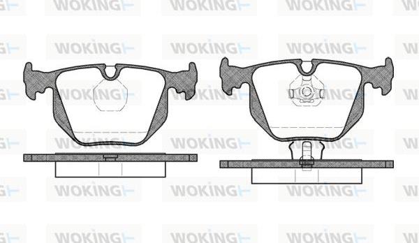 Woking P2813.00 - Komplet Pločica, disk-kočnica www.molydon.hr