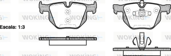 Woking P2813.70 - Komplet Pločica, disk-kočnica www.molydon.hr