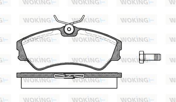 Woking P2833.00 - Komplet Pločica, disk-kočnica www.molydon.hr