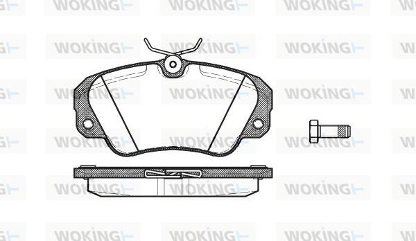 Woking P2823.00 - Komplet Pločica, disk-kočnica www.molydon.hr