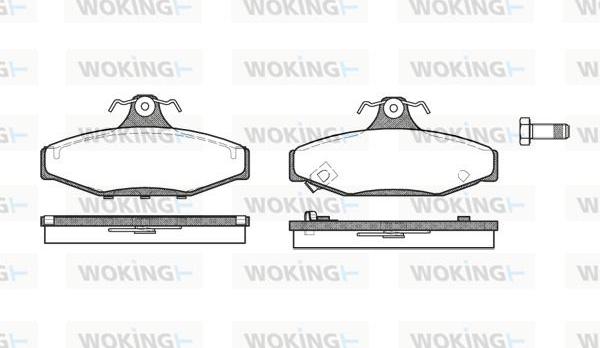 Woking P2353.02 - Komplet Pločica, disk-kočnica www.molydon.hr