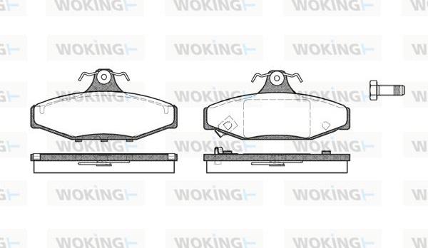 Woking P2353.12 - Komplet Pločica, disk-kočnica www.molydon.hr