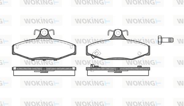 Woking P2353.22 - Komplet Pločica, disk-kočnica www.molydon.hr