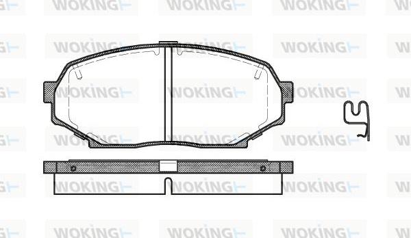 Woking P2383.12 - Komplet Pločica, disk-kočnica www.molydon.hr