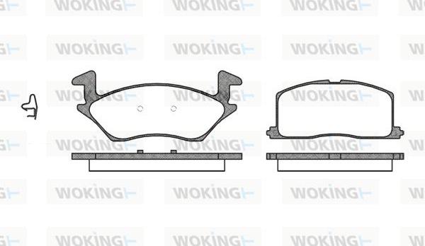 Woking P2323.02 - Komplet Pločica, disk-kočnica www.molydon.hr