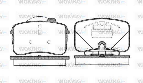 Woking P2283.00 - Komplet Pločica, disk-kočnica www.molydon.hr