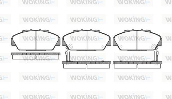 Woking P2713.02 - Komplet Pločica, disk-kočnica www.molydon.hr