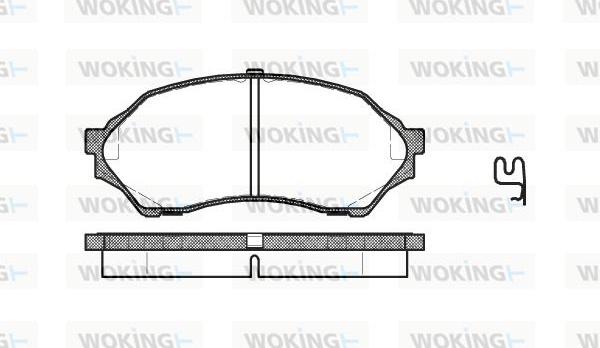 Woking P7993.00 - Komplet Pločica, disk-kočnica www.molydon.hr