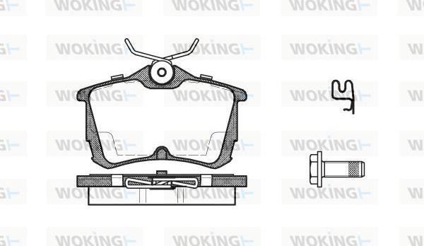 Woking P7953.02 - Komplet Pločica, disk-kočnica www.molydon.hr